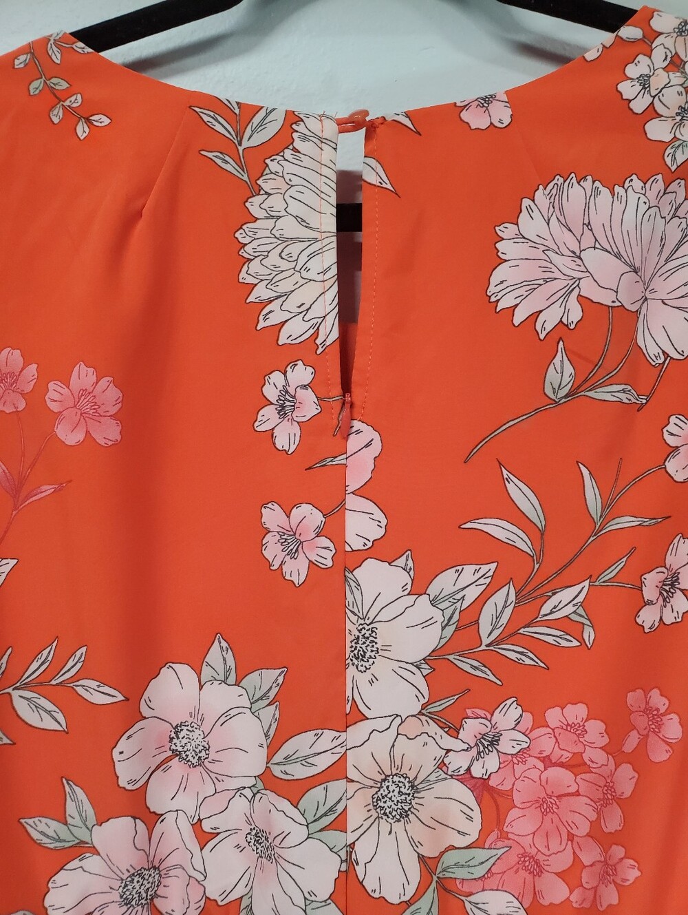 Boho Floral Business Casual Dressy 1 Piece Outfit 12 Orange Chris McLaughlin - Picture 6 of 8